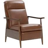 Hampton Manual Recliner in Colchester Bitters Brown Top Grain Leather